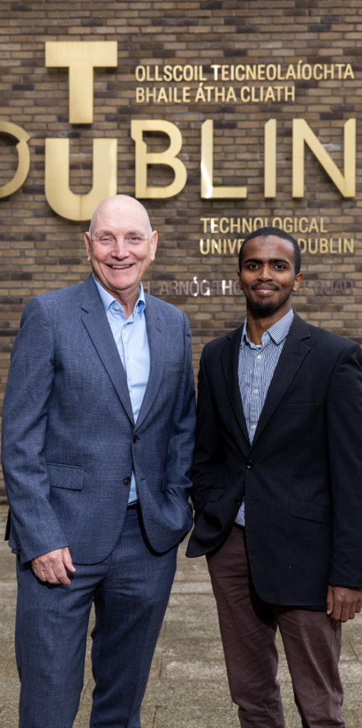 Patrick Atkinson, CEO Chadwicks and Omar Hasan, Chadwicks Scholar.