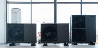 4kW, 6kW and 12kW Grant Aerona R290 air to water air source heat pumps.